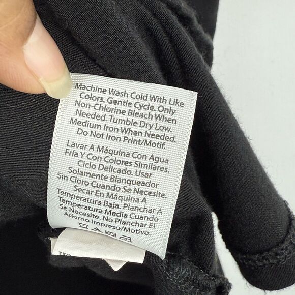 Women's Time &Tru Short Sleeve Rounded Hem Black T-Shirt XXL (20) - Picture 8 of 10